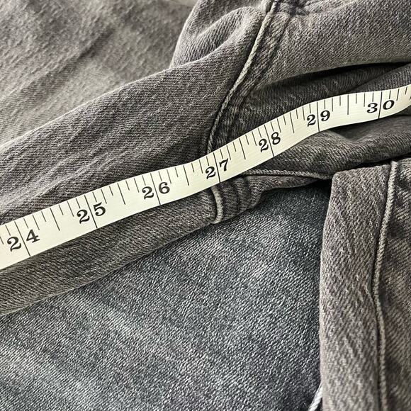 Madewell The Perfect Vintage Jean in Cosner Black Wash: Knee-Rip Edition Size 27 - Picture 7 of 8